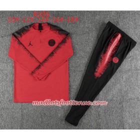 PSG Enfant Ensemble Sweat d'entrainement Jordan Rouge 2018/2019